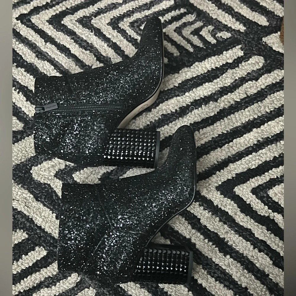 Michael Kors Sparkling Black Ankle Booties